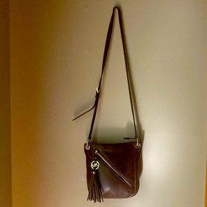 Michael Kors calf leather crossbody purses .